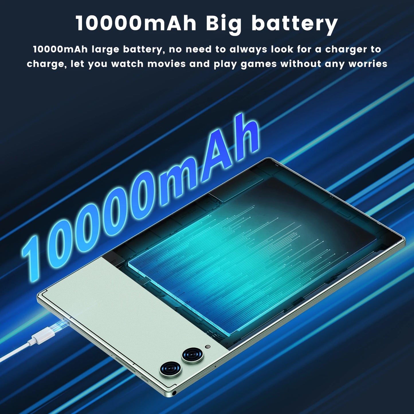 Deluxe 10.1'' Android Tablet – 4G/5G, 16GB+512GB, Educational & Portable