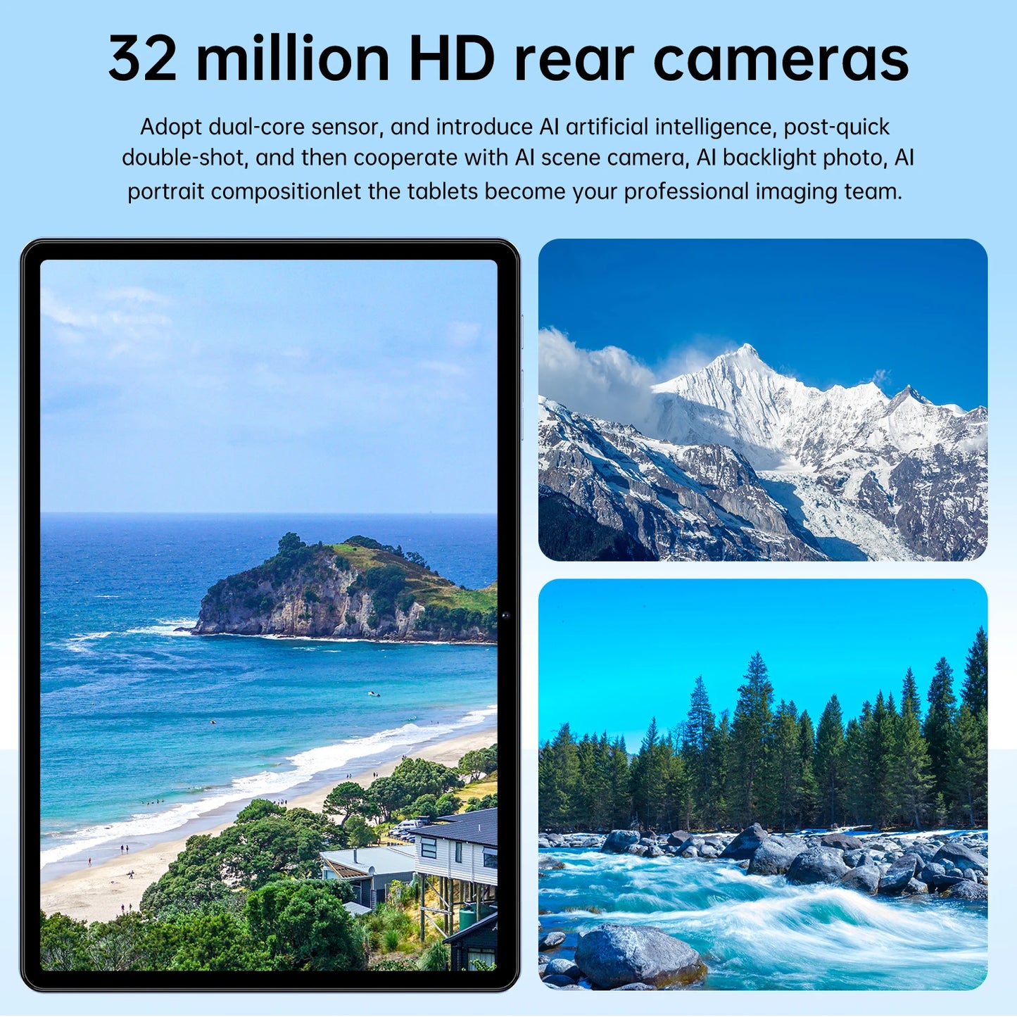 Pro 13 Tablet – 10.1'', 16GB+1TB, 5G WiFi, Fingerprint Unlock, 10000mAh
