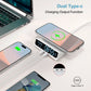 15W Fast Magnetic Wireless Charger – Dual PD, LED Clock & Alarm