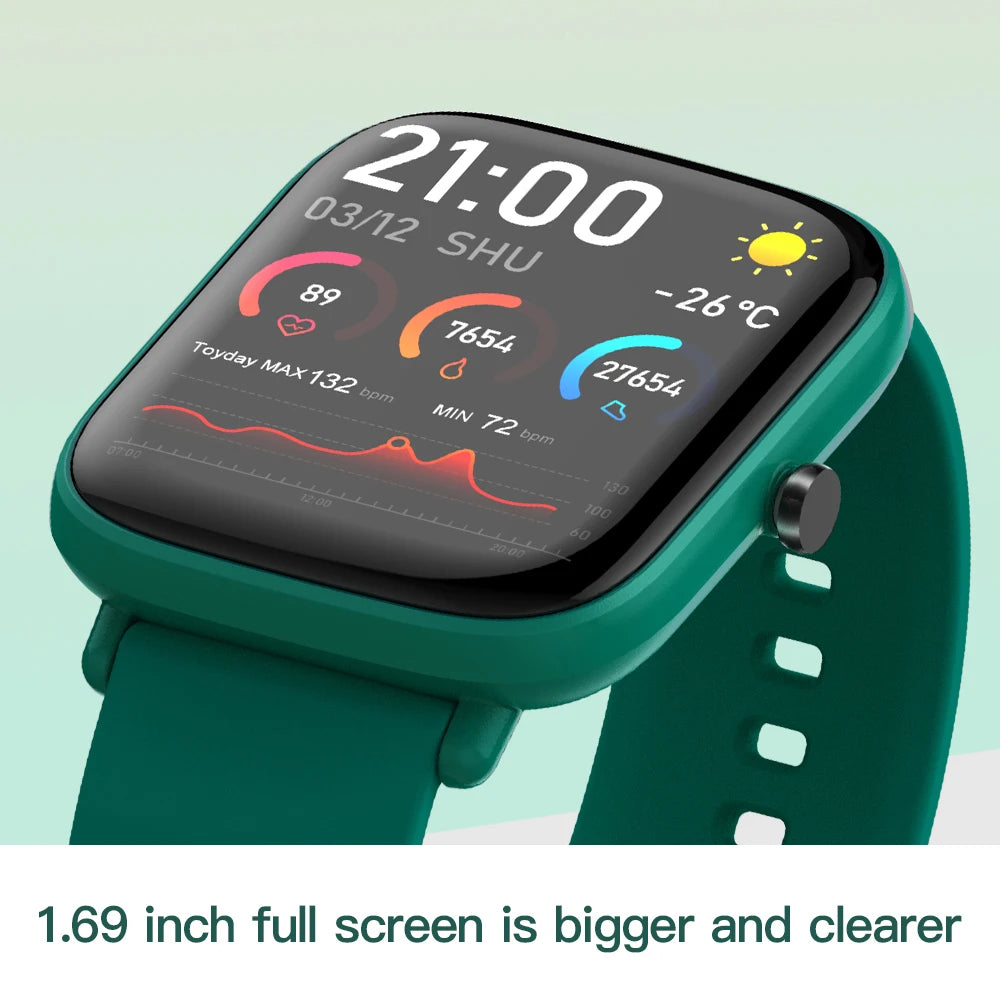 IP67 Waterproof Smartwatch – Heart Rate & Fitness Tracker Bracelet