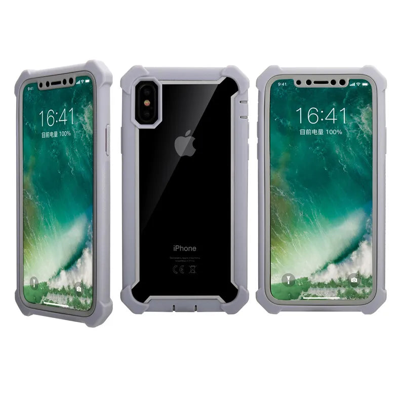 Shockproof Transparent TPU Phone Case – iPhone 6–12 Pro/Max