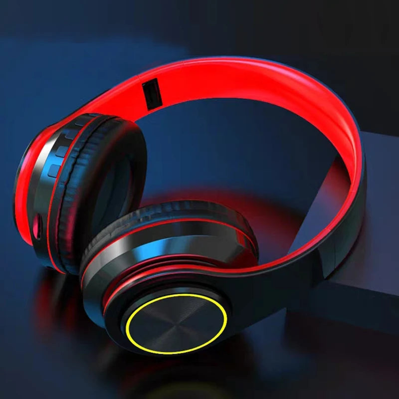 Gamer Bluetooth Headphones – Surround Sound, Wireless, RGB, USB & Mic
