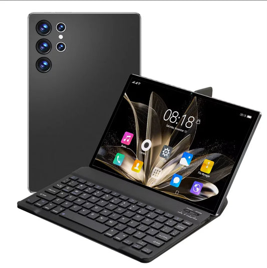 10'' Android 13 Tablet with Keyboard – Office & Learning, Lightweight & Durable