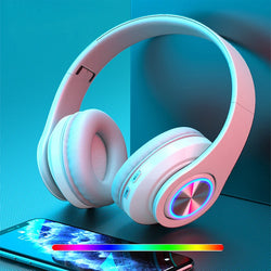 Gamer Bluetooth Headphones – Surround Sound, Wireless, RGB, USB & Mic