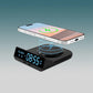 15W Fast Magnetic Wireless Charger – Dual PD, LED Clock & Alarm