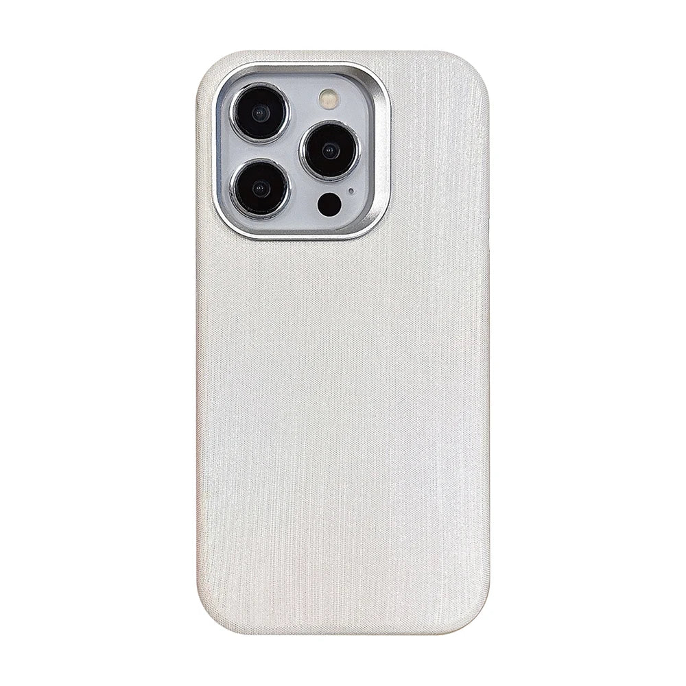 Luxury PU Silk Leather Case – Magnetic Cover for iPhone 13–16 Pro/Max