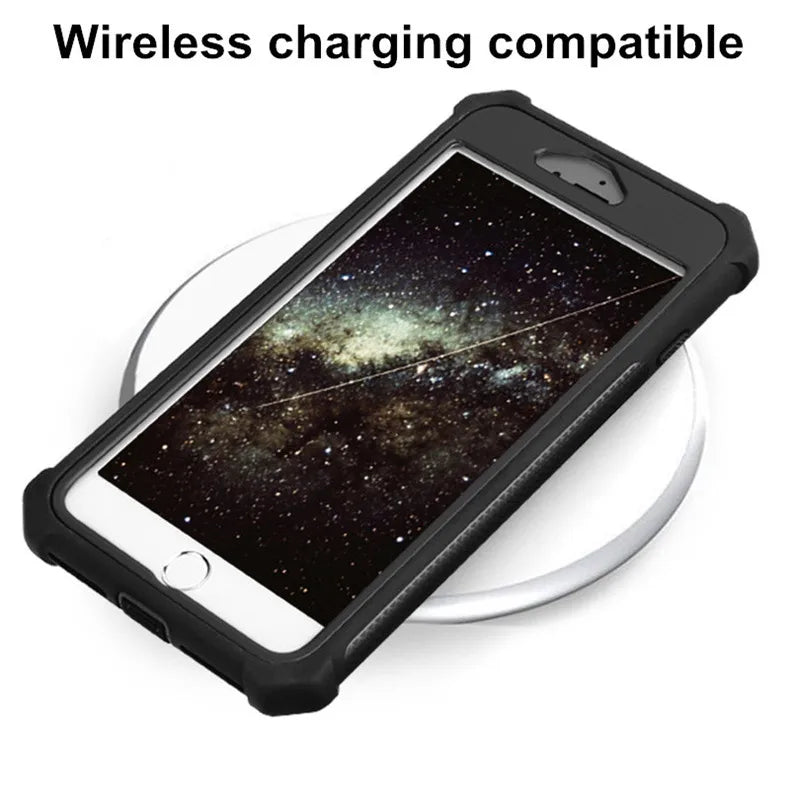 Shockproof Transparent TPU Phone Case – iPhone 6–12 Pro/Max
