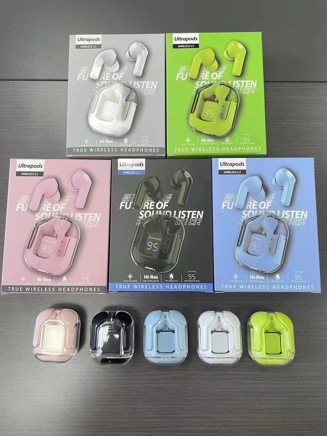Air31 TWS Transparent Earbuds – Wireless Crystal Earphones