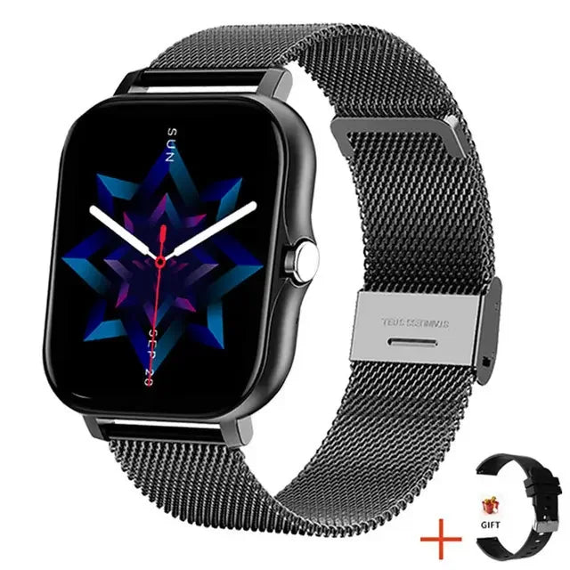 Y13 Smartwatch – Sports, Fitness Tracker, Gold Square, Double Straps