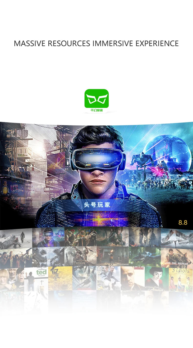 VR Shinecon 10.0 3D VR Helmet – Smartphone Virtual Reality Headset