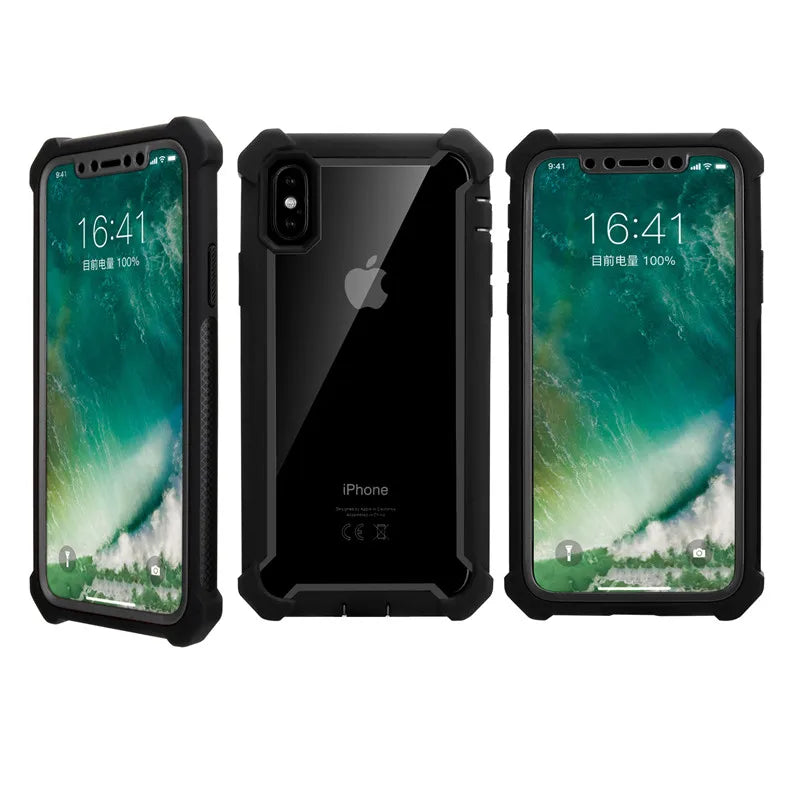 Shockproof Transparent TPU Phone Case – iPhone 6–12 Pro/Max