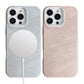 Luxury PU Silk Leather Case – Magnetic Cover for iPhone 13–16 Pro/Max