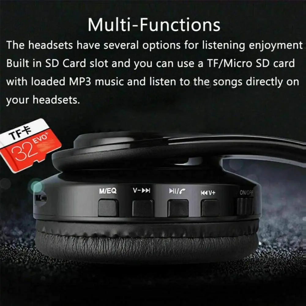 Gamer Bluetooth Headphones – Surround Sound, Wireless, RGB, USB & Mic