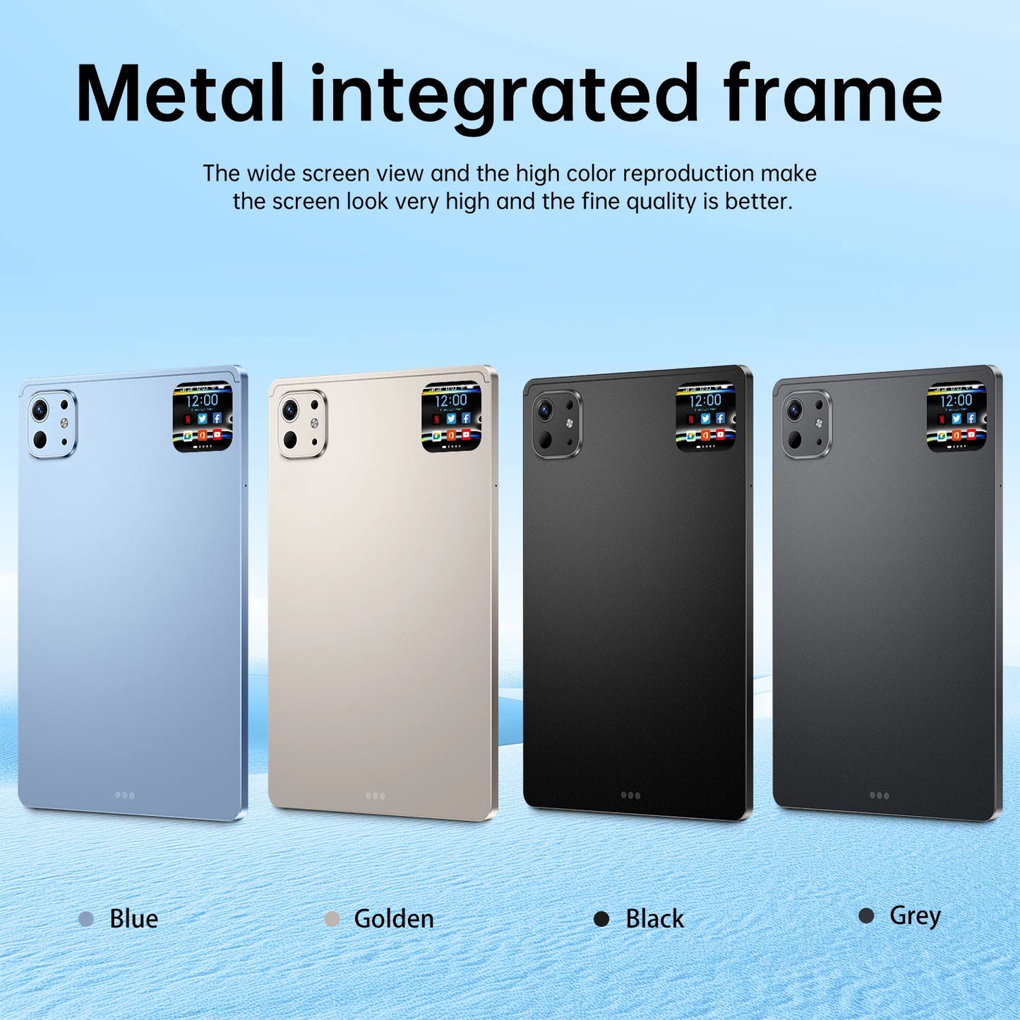 Pro 13 Tablet – 10.1'', 16GB+1TB, 5G WiFi, Fingerprint Unlock, 10000mAh