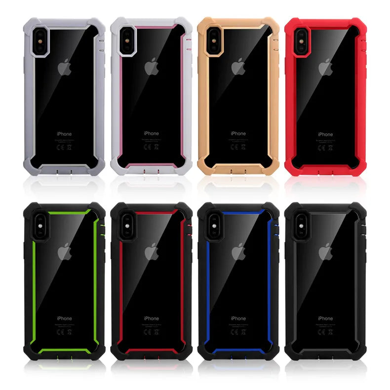Shockproof Transparent TPU Phone Case – iPhone 6–12 Pro/Max