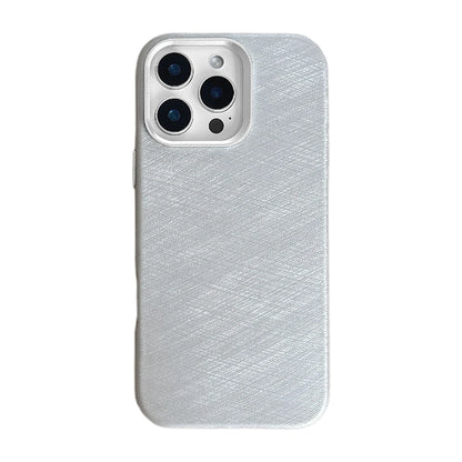 Luxury PU Silk Leather Case – Magnetic Cover for iPhone 13–16 Pro/Max