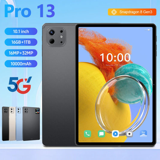 Pro 13 5G Tablet – 16GB+1TB, 16MP+32MP Cameras, Android 15, Dual SIM