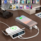 15W Fast Magnetic Wireless Charger – Dual PD, LED Clock & Alarm