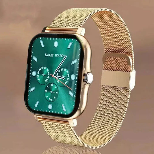 Y13 Smartwatch – Sports, Fitness Tracker, Gold Square, Double Straps