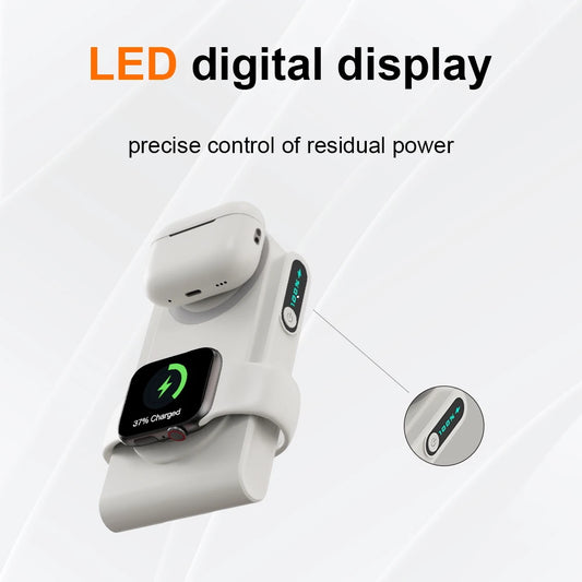 10000mAh Waterproof Power Bank – LED & Wireless Charging