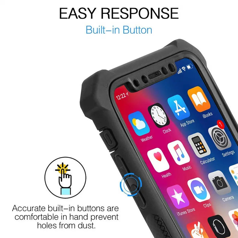 Shockproof Transparent TPU Phone Case – iPhone 6–12 Pro/Max