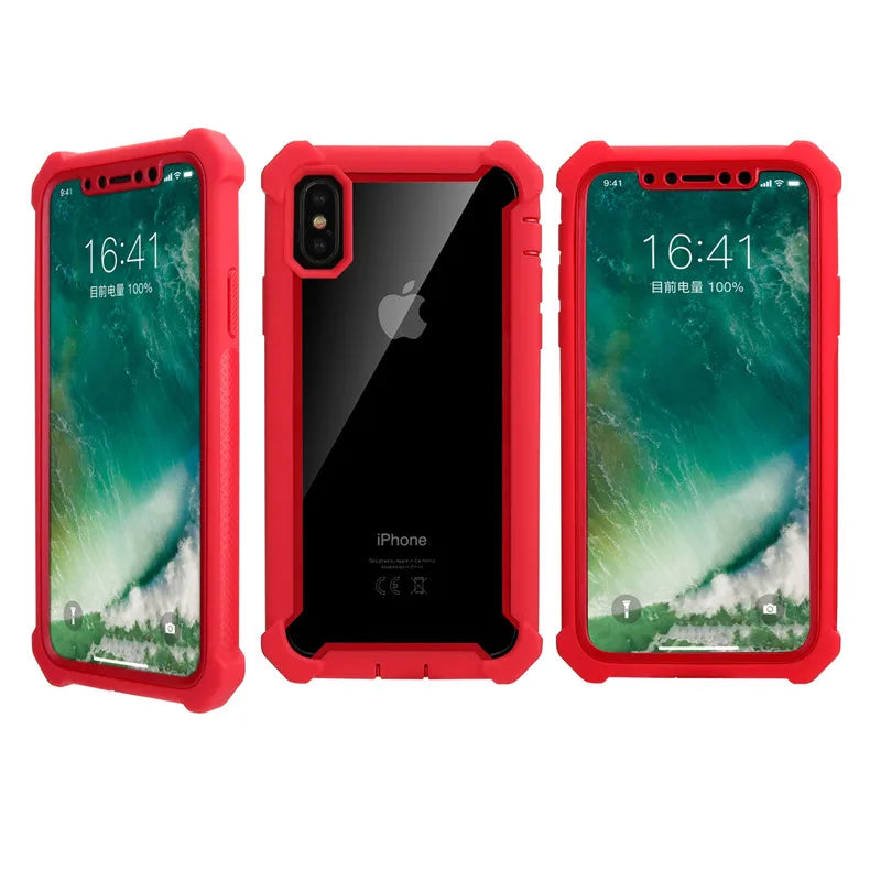 Shockproof Transparent TPU Phone Case – iPhone 6–12 Pro/Max