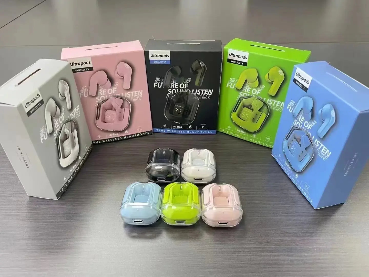 Air31 TWS Transparent Earbuds – Wireless Crystal Earphones
