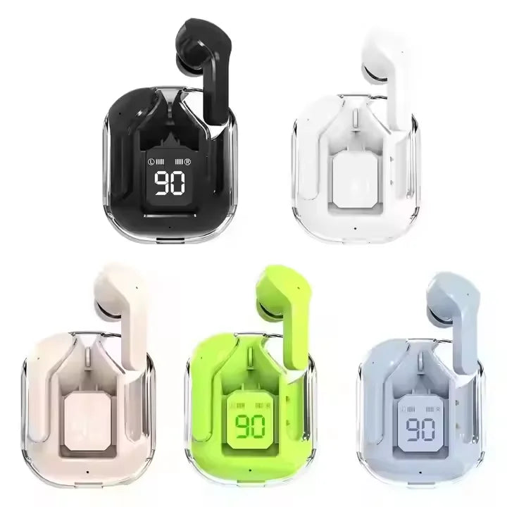 Air31 TWS Transparent Earbuds – Wireless Crystal Earphones