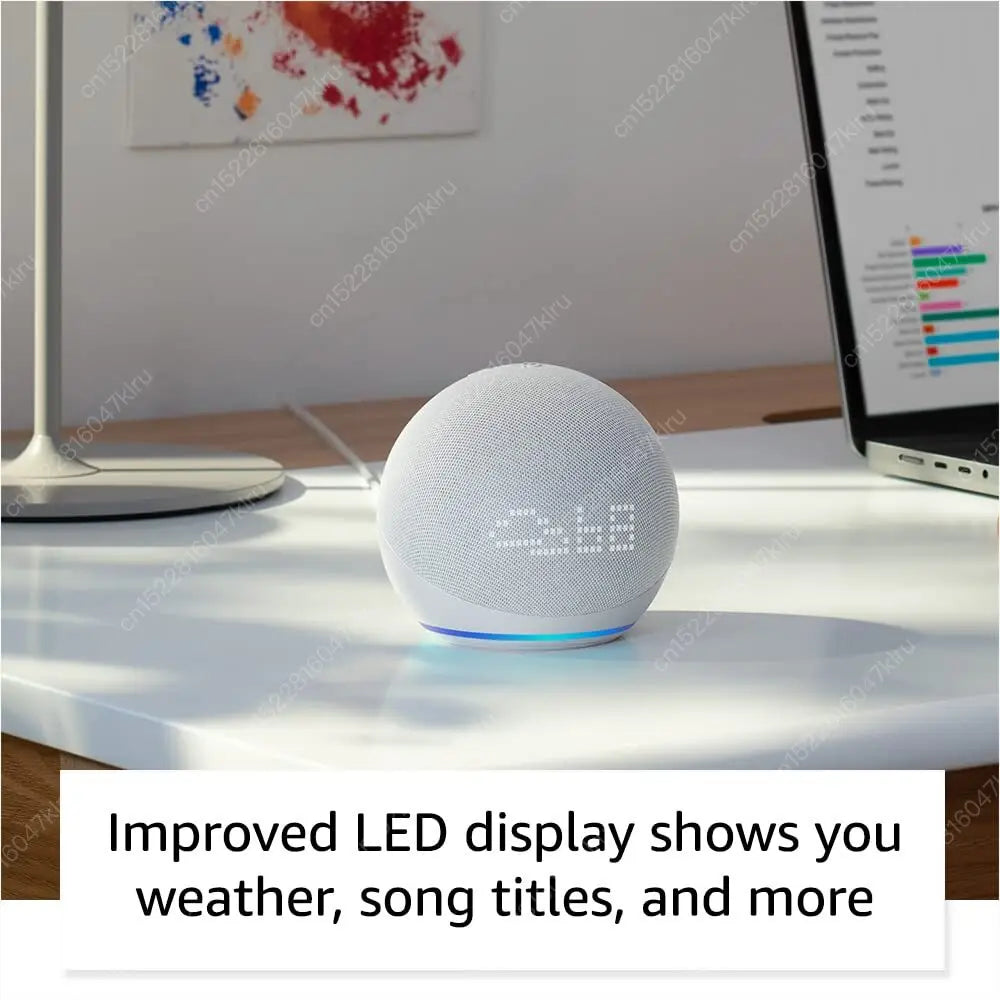 Alexa Echo Dot 5th Gen – Smart Mini WiFi Speaker with Clock & Voice Control