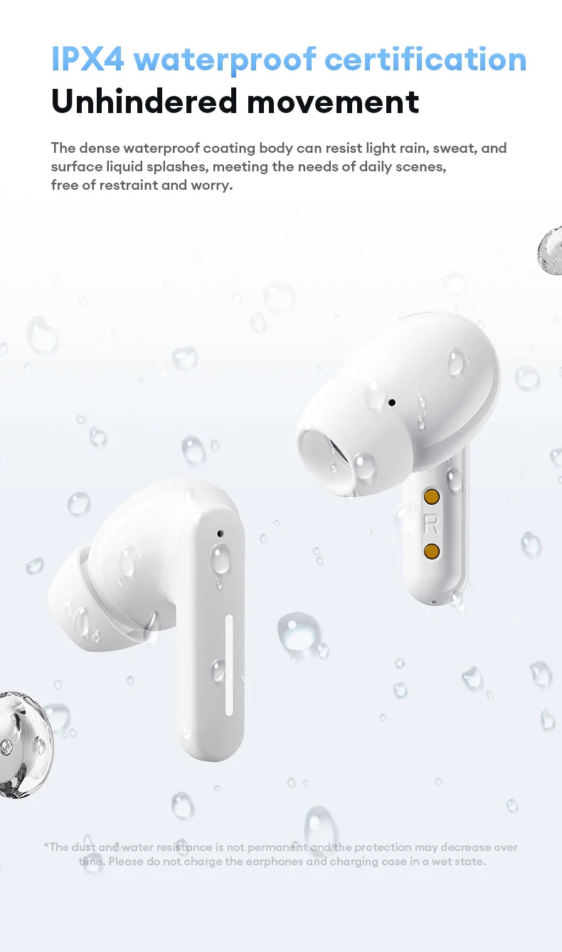 Lenovo LE209 Wireless Bluetooth Earphones – ANC, HiFi Music, 30H Battery