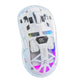 FreeWolf A2 Transparent RGB Gaming Mouse – Wireless, Battery Display, Dual Mode