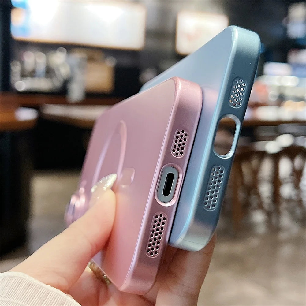 Matte Soft Silicone MagSafe Case – Shockproof TPU for iPhone 11–16 Pro/Max