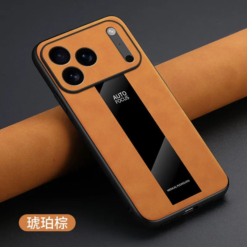 Matte Fiber iPhone Case – MagSafe & Magnetic Stand (iPhone 14–17 Pro Max/Air)