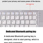 Folding Bluetooth Keyboard with Touchpad – Mini Wireless, Universal 3-System
