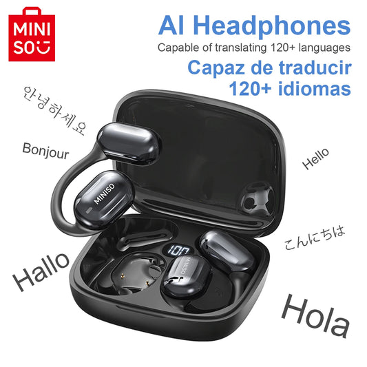 MINISO MS162 Translator Earphones – Face-to-Face Bluetooth Wireless Headset