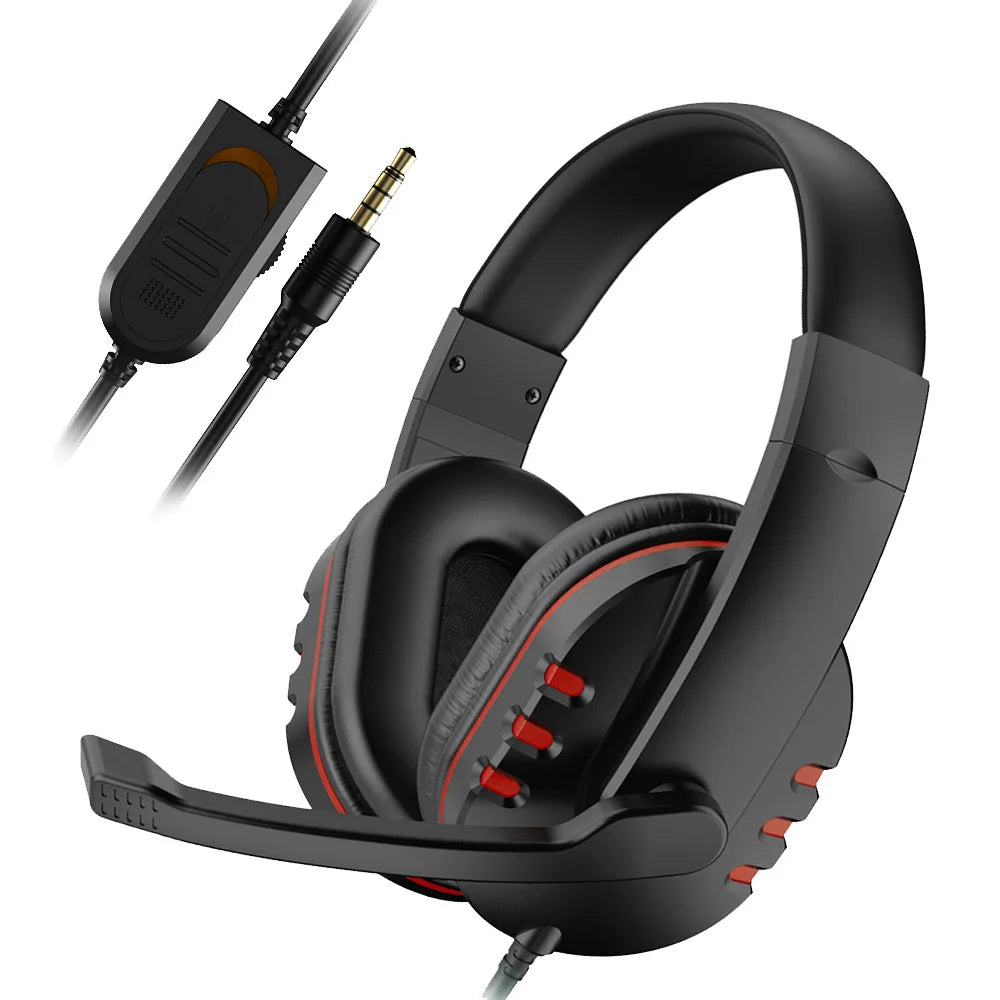 3.5mm Wired Gaming Headset – Music & Chat with Mic for PS4/PC