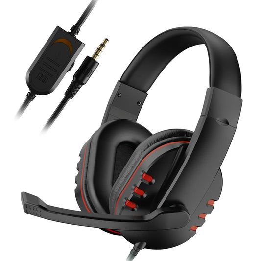 3.5mm Wired Gaming Headset – Music & Chat with Mic for PS4/PC
