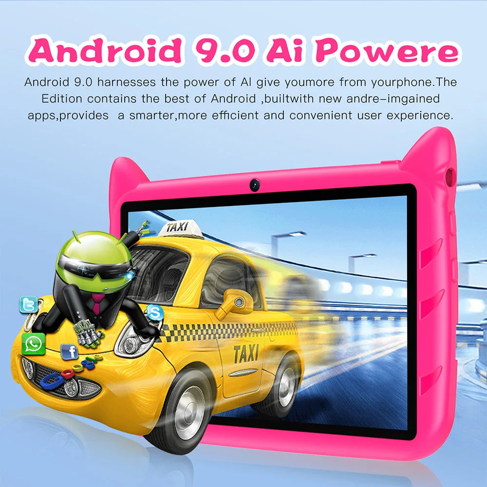 7'' Kids Tablet – Global 5G, Quad Core Android, 4GB+64GB, Educational
