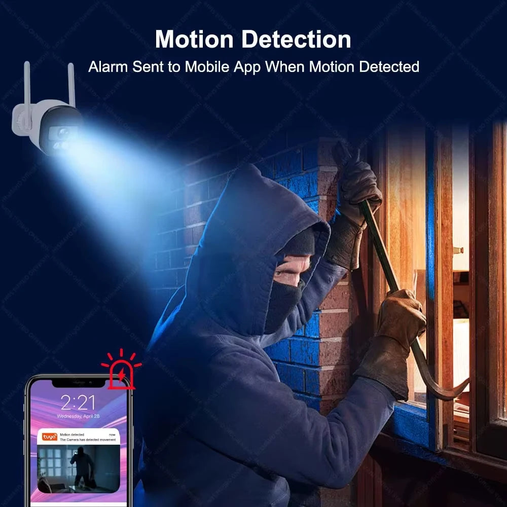 WOUWON Tuya Smart WiFi NVR Kit – 3MP 4CH/8CH Waterproof CCTV System