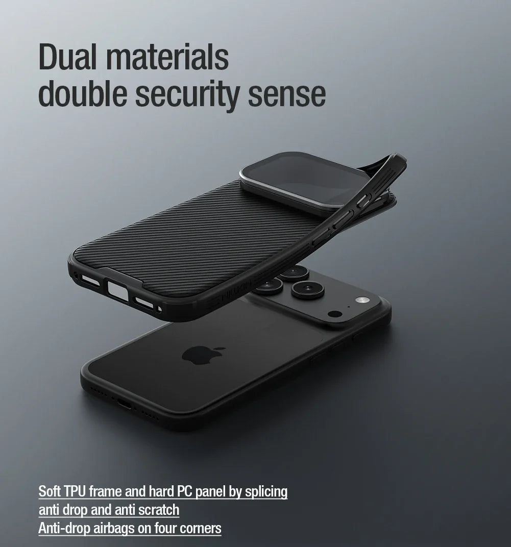 Nillkin CamShield iPhone Case – Camera Protection & Stand (iPhone 17 Series)