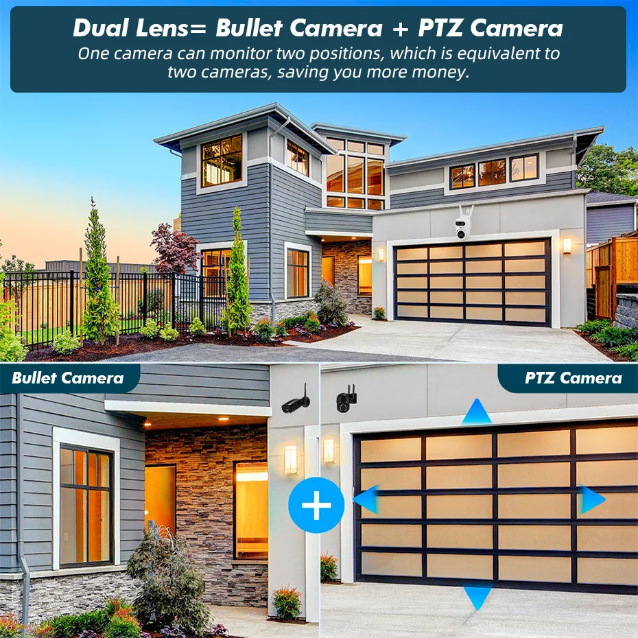 KERUI 5K 10MP Dual Lens WiFi Camera – Smart PTZ Outdoor Security