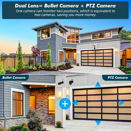 KERUI 5K 10MP Dual Lens WiFi Camera – Smart PTZ Outdoor Security