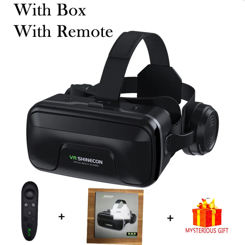 VR Shinecon 10.0 3D VR Helmet – Smartphone Virtual Reality Headset