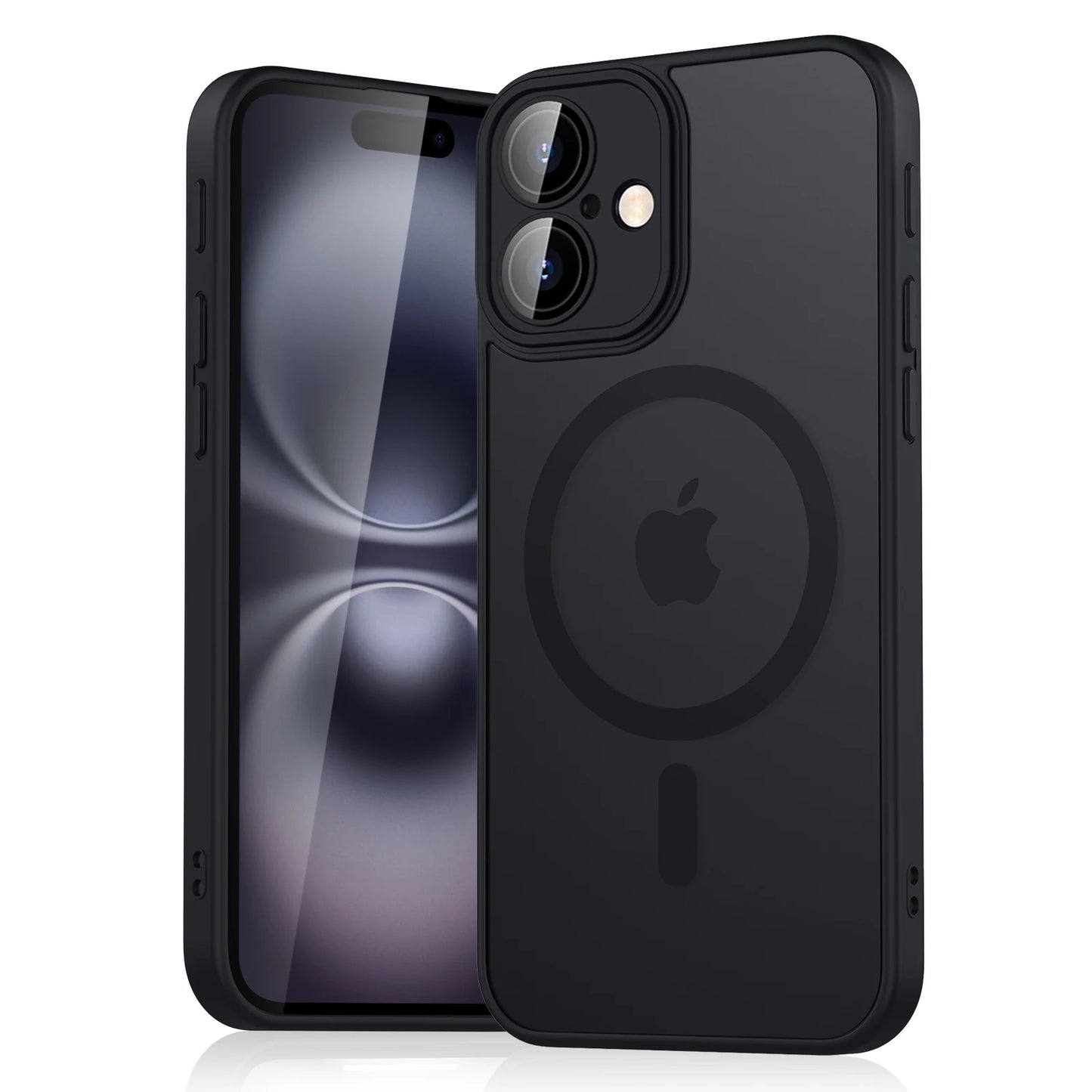 Luxury Magnetic Matte Armor Case – Shockproof, Magsafe iPhone 11–16