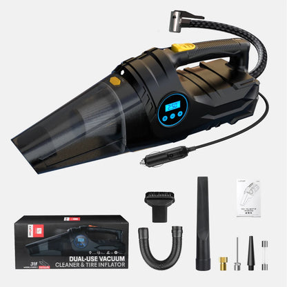 Car Tire Inflator & Vacuum Cleaner – Dual-Use 12V Portable Air Pump