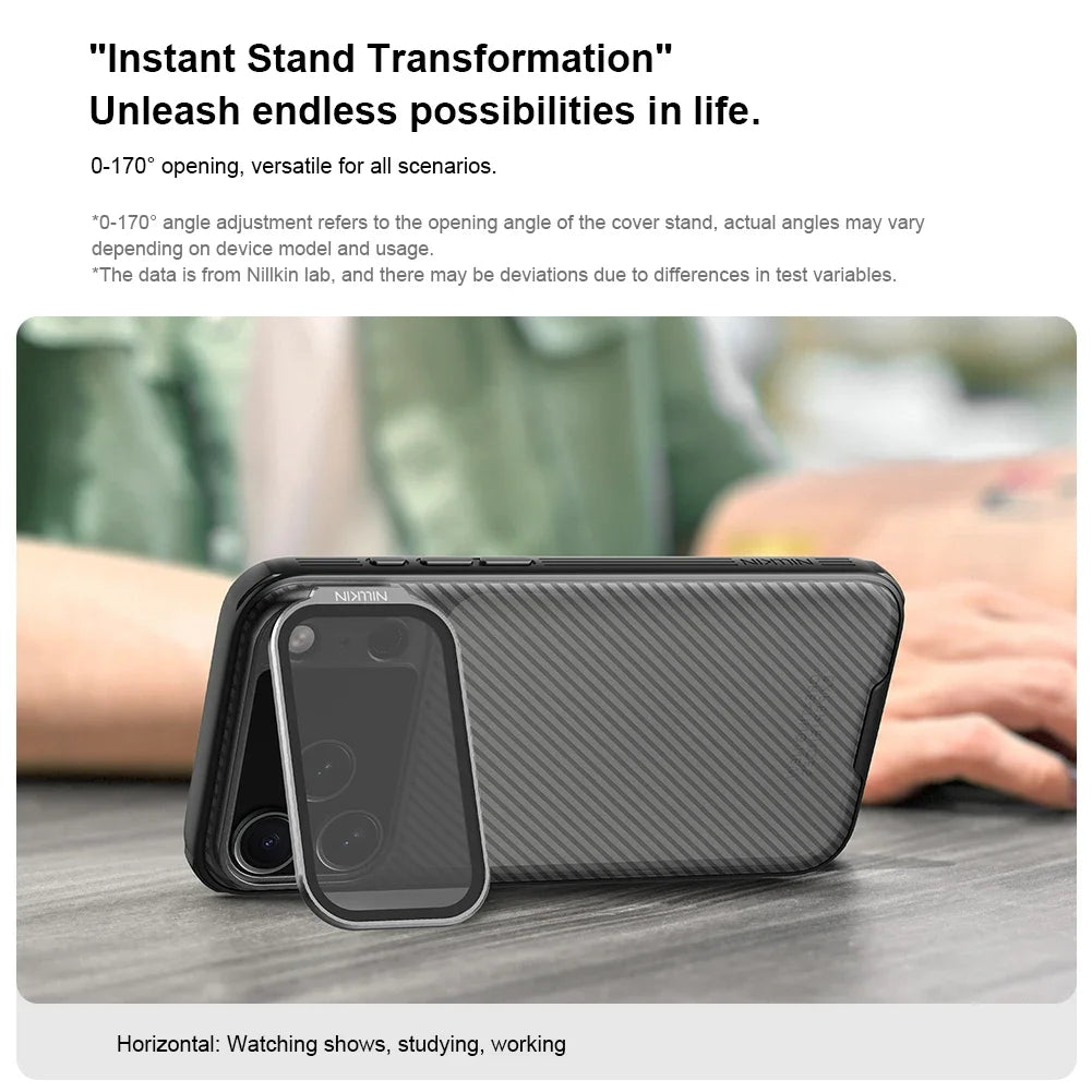 Nillkin CamShield iPhone Case – Camera Protection & Stand (iPhone 17 Series)