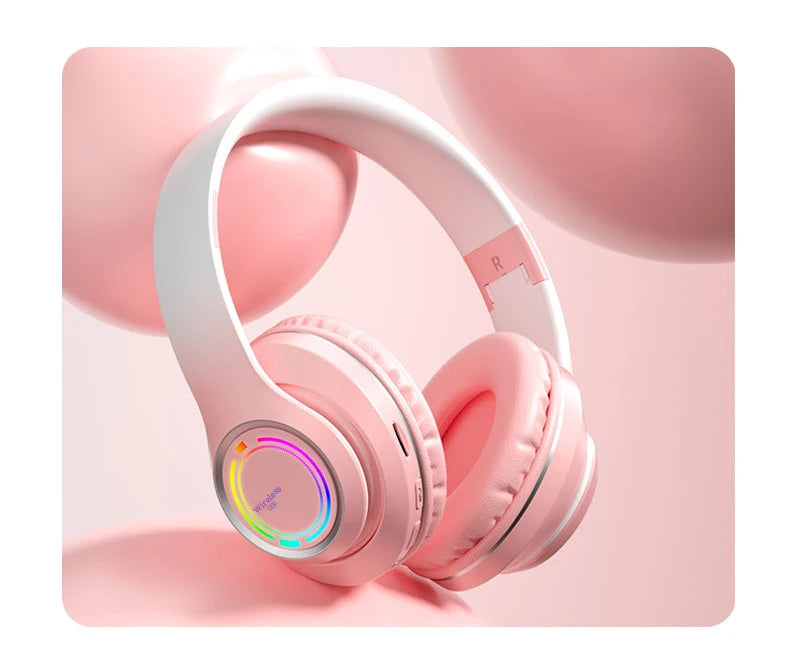 Wireless Bluetooth Kids Headphones – Multi-Color, SD Card, HiFi Stereo