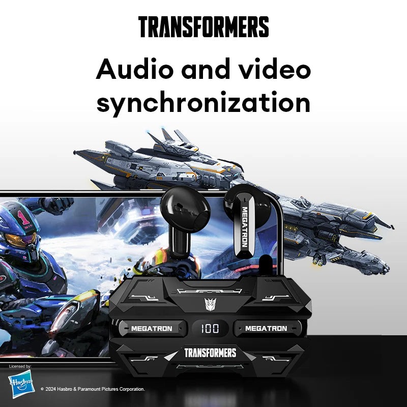 Choice Transformers TF-T51 Bluetooth 5.4 Gaming Headset – Wireless with LED & AI Translator