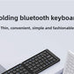 MINGCVIL Mini Foldable Bluetooth Keyboard – Slim, Portable, Rechargeable