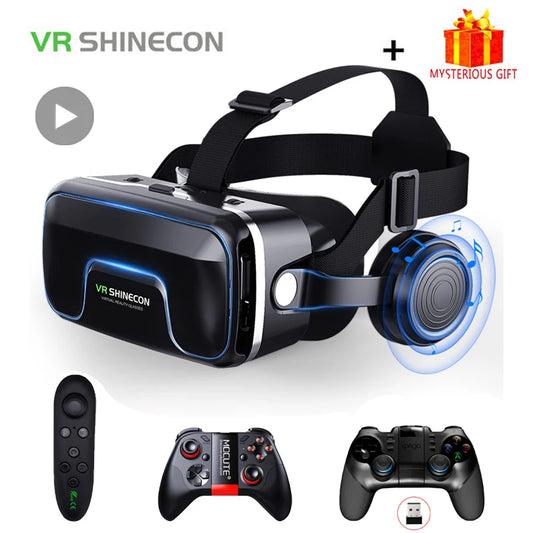 VR Shinecon 10.0 3D VR Helmet – Smartphone Virtual Reality Headset